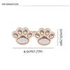Zinc Zinc Alloy Puppy Paw Pants Button Tightener Waist Buckle Cat‘s Paw Twist Chain Brooches  Skirts