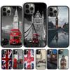 Флаг Соединенного Королевства UK Лондонский Автобус Чехол для Телефона Для iPhone 17 Air 15 16 14 13 12 Pro Max 11 Pro Max Plus Coque