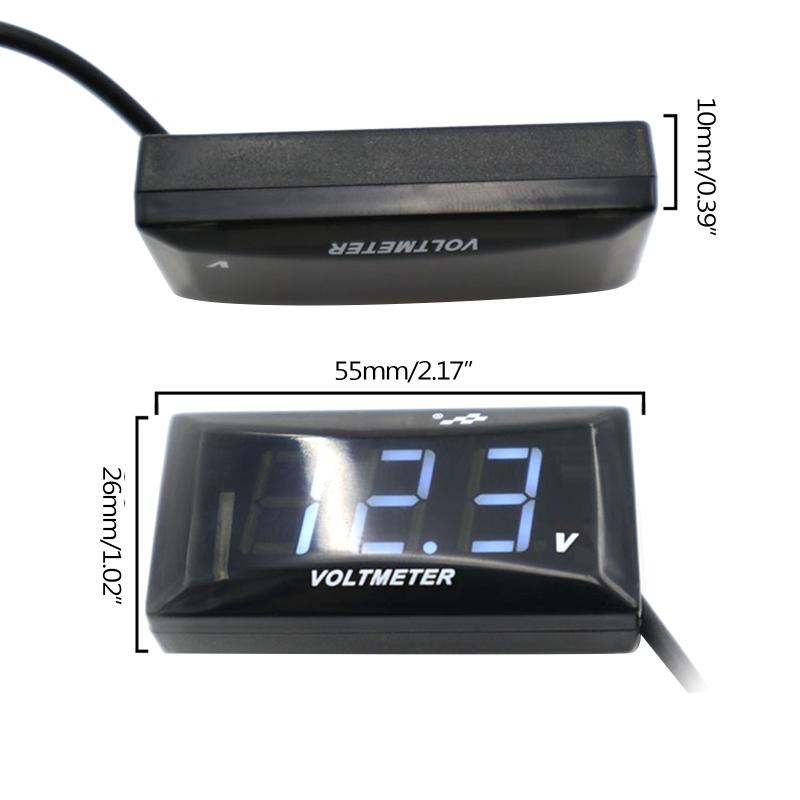 Автомобильный вольтметр цифровой вольтметр измеритель ЖК-панели тестер авто мотоцикл 12В-150В