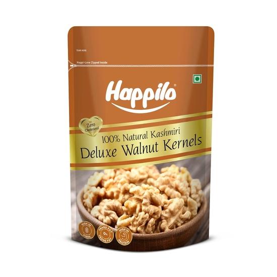 Happilo Deluxe 100% натуральные сушеные ядра кашмирских грецких орехов, 200 г