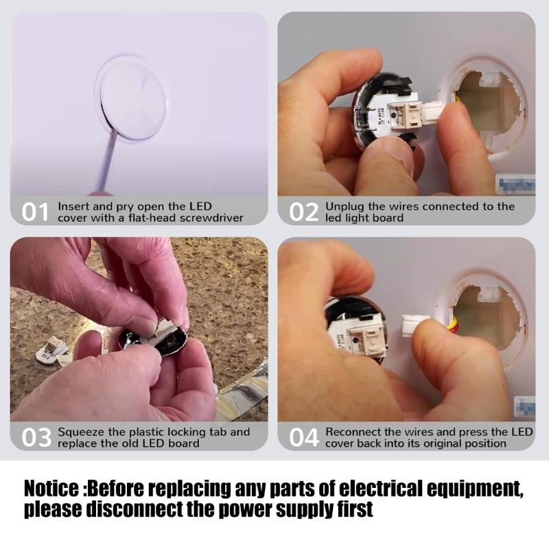 4 шт. светодиодные лампы для замены PS4704284 3033142 EAP12172918 AP6261806 для подсветки внутри холодильника