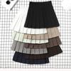 Brown Skirt Ladies Summer Clothes Women's High Waist Harajuku Korean Style Black Mini Pleated Skirt For School Girl Uniform