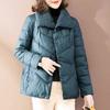 Women's Autumn and Winter Plus Size Thickened Padded Jacket Lapel Lapel Loose Light Warm Comfortable Outerwear