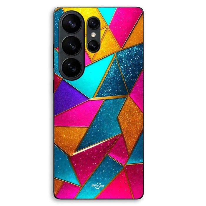 Coque Pour Samsung Galaxy S26 Ultra texture abstraite mosaïque colorée Maniacase