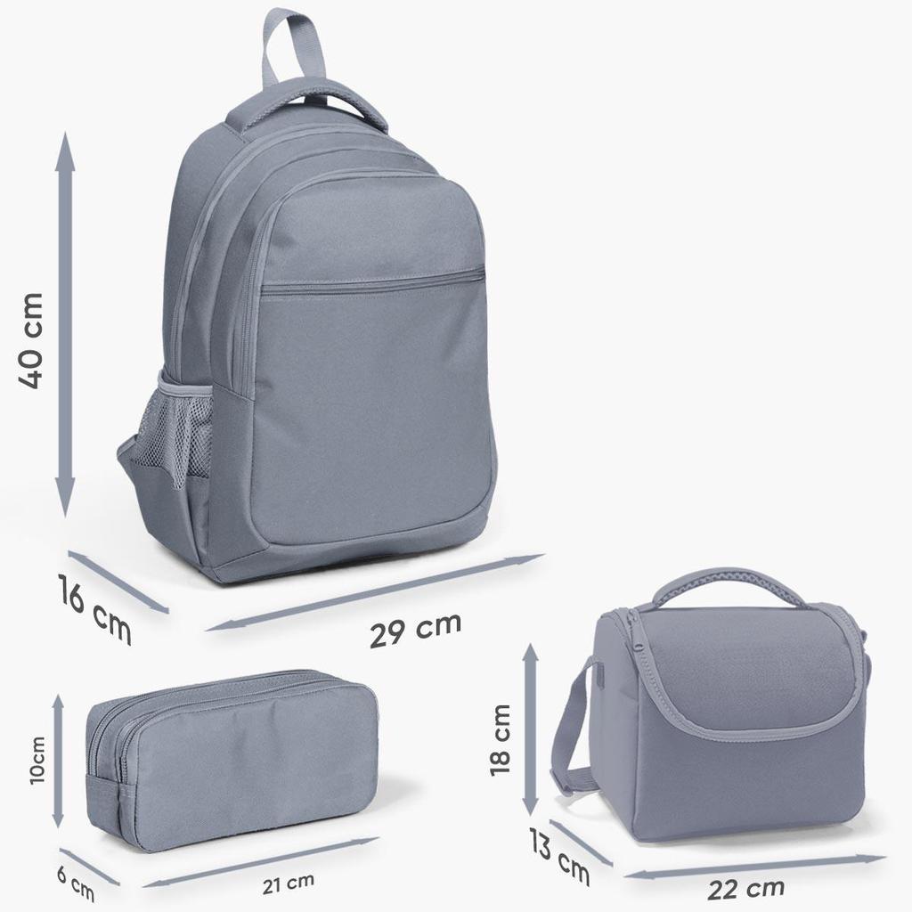 Коралловый детский красочный батик с единорогом и рисунком мороженого, набор из 3 предметов для школьной сумки SET0123480