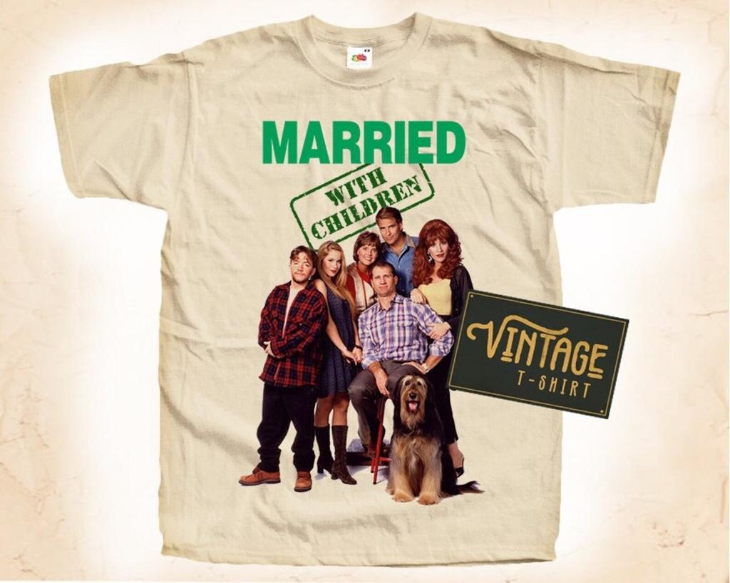Married with Children Family T-Shirt Vintage Natural color Men's T-Shirt DTG Digital Print SIZES S M L XL 2XL 3XL 4XL 5XL