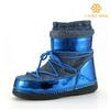 Personalized Custom Sapphire Blue Bright Foreign Trade Moon Boots Northeast Travel Non-slip Warm Snow Shoes