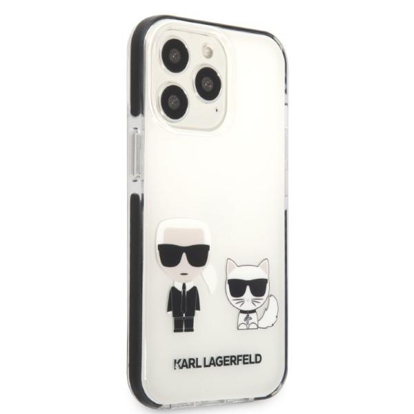 Etui do iPhone 13 Pro Karl Lagerfeld Hardcase Karl&Choupette Białe