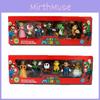 Six Piece Super Mario Bros Action Figure Toys Set Featuring Luigi Yoshi And Mushroom Collectibles For Kids