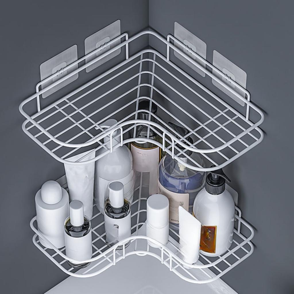 Железный треугольный стеллаж для хранения вещей, угловой настенный стеллаж для кухни, кухонный неперфорированный стеллаж для хранения вещей