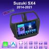 2 DIN Android Carplay автомобильное радио для Suzuki SX4 2014-2021 мультимедийный проигрыватель головное устройство стерео GPS навигация BT WIFI 2+32 ГБ