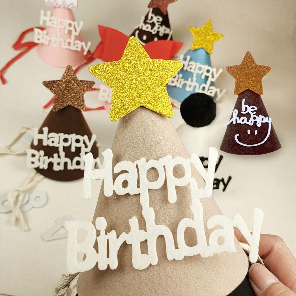 Украшение для торта, головные уборы с днем рождения, милые вечерние шапки с короной на день рождения, аксессуары для вечеринок