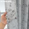 1 шт. NAPEARL Винтажные Жаккардовые Шторы в Сельском Стиле, Серые Плетеные Ветви Лианы Листья Тюль для Спальни Гостиной Домашний Декор