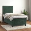 3142950 vidaXL Divan Bed with Mattress Dark Green 100x200 Cm