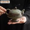 Креативный чайник для заваривания благовоний, курильница Zen, бронза, зеленая керамика, подставка для сиденья из агарового дерева, печь из сандалового дерева, украшение для чайного столика, поделки