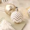 16pcs Champagne Gold White Christmas Balls Shatterproof Christmas Decorations  Home