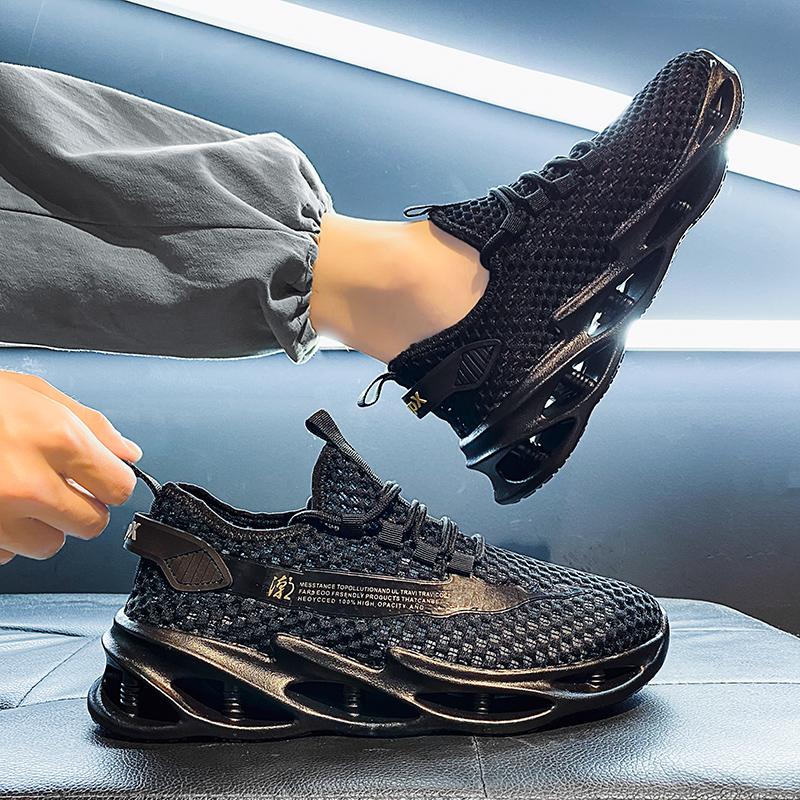 Men Shoes Summer 2025 New Breathable Mesh Hollow Tennis Shoes Man Running Sneakers Casual Sports Walking Shoes Tenis Masculino