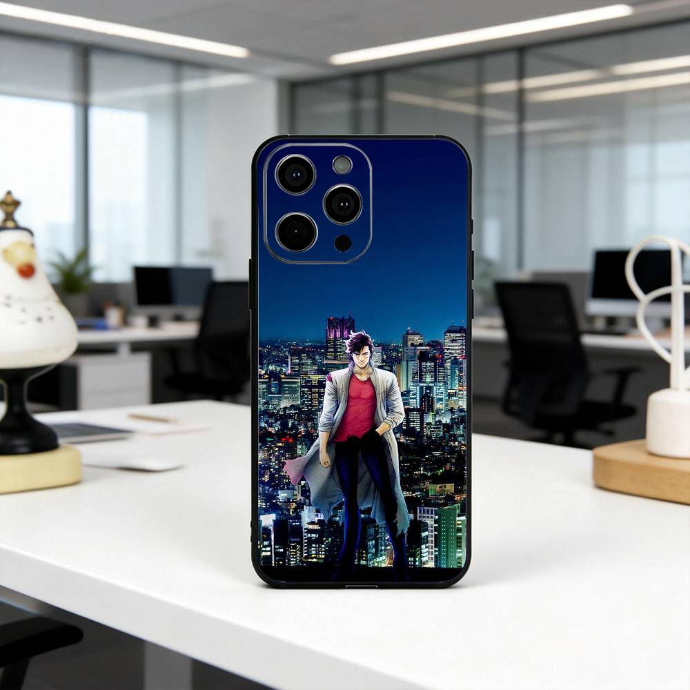 C-City S-Saeba Ryo H-Hunter-chsr Phone Case For iPhone 17, 16,15,14,13,12,11 Plus,Pro Max, Others Soft Black Cover