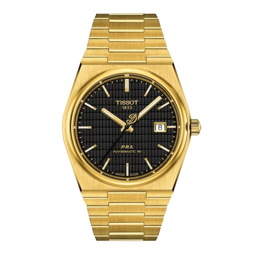 Tissot PRX Powermatic 80 Damian Lillard Special Edition Браслет с черным циферблатом, Официально импортированные, Мужские часы, Модель T1374073305100