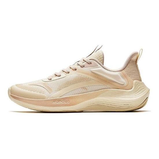 Anta Poison Spike 1 Comfortable Cushioning Non-Slip Wear-Resistant Low-Top Casual Running Shoes Women Sneaker Beige 922515552-7