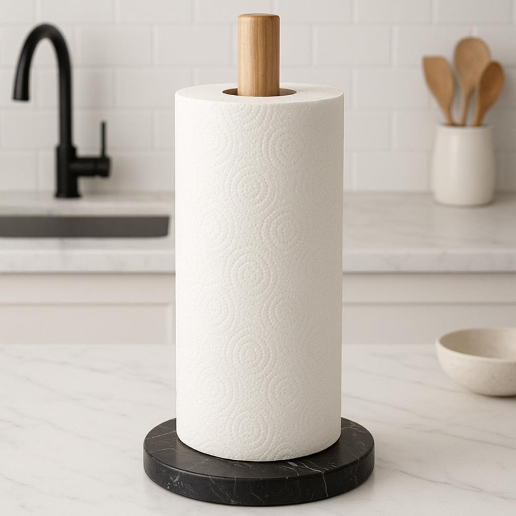 PAPER TOWEL HOLDER WITH MARBLE BASE 3380