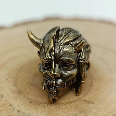 Раксаси Демон Латунные Ножи Бусины EDC DIY Паракорд Плетеные Браслеты Шнур Брелок Подвески Аксессуары Подвески для Инструментов Для Отдыха Подвески Подарок