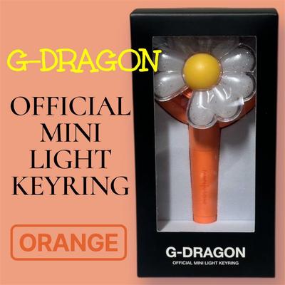 [Б/У] Официальный мини-брелок-фонарик G-DRAGON Jiyong, эксклюзив для Ханоя, оранжевый