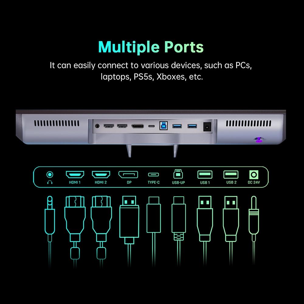 Обновленный: KTC G27P6 27-дюймовый игровой OLED-монитор с разрешением 2560x1440, частотой обновления 240 Гц и GTG 0,03 мс — вилка европейского стандарта