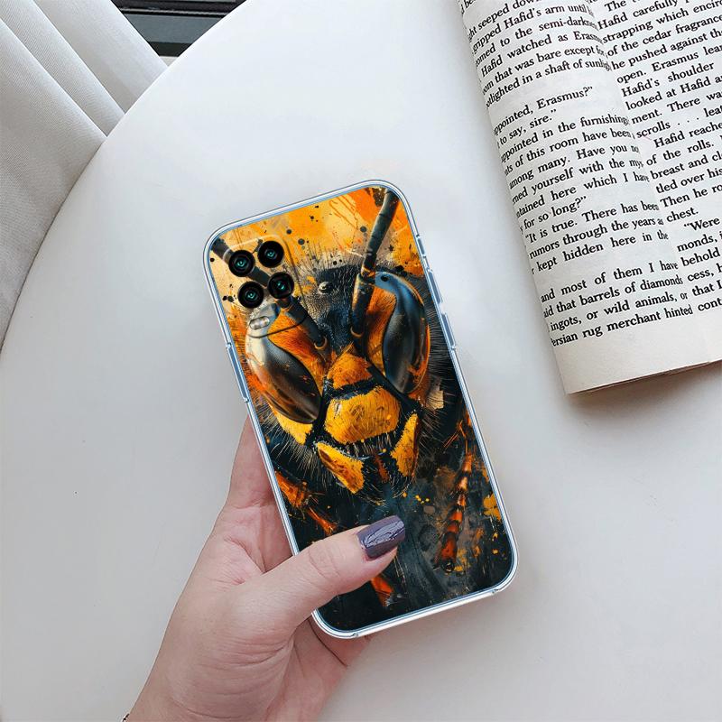 RA3 Art Bees Cartoon Phone Case for Motorola Moto G10 G20 G30 G31 G32 G34 G35 G41 G42 G50 G51 G52 G55 G60 G60S G62 G71 G72 G75