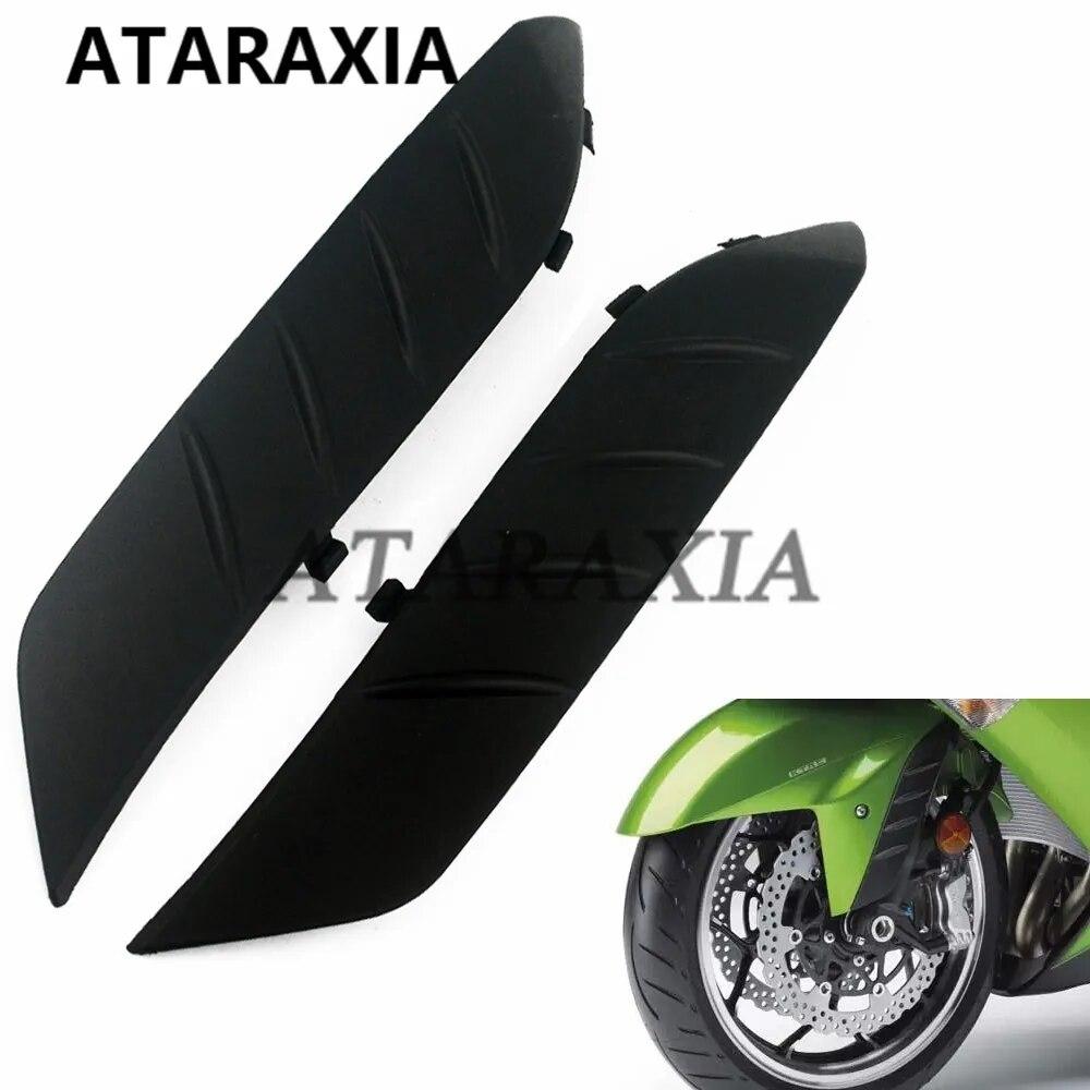 Unpainted Front Side Fender Mud Hugger Fairing Front Shock Absorber Splash Cover Strip For Kawasaki ZX-14R 2006- 14R 06-20