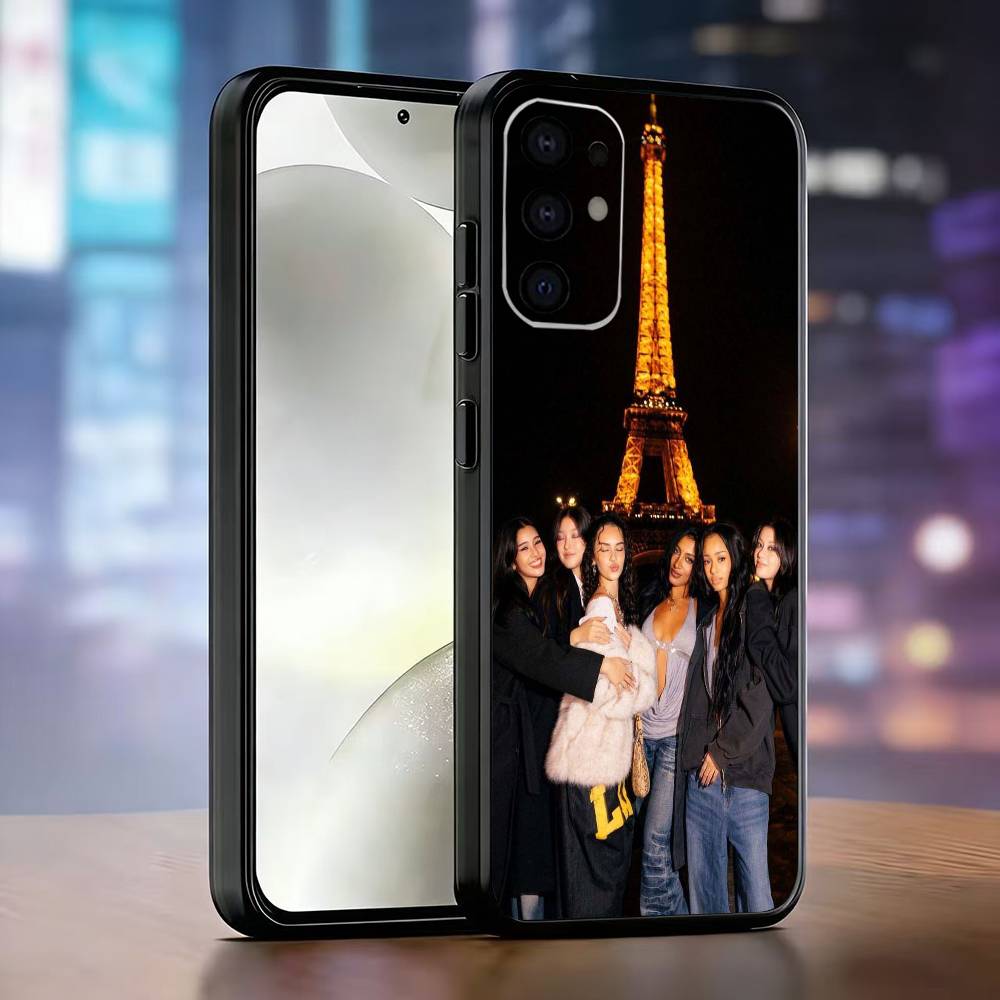 Hot Music K-KATSEYE Phone Case Black Silicone Soft For Samsung S25,S24,S21,S22,S23,S30,Ultra,S20,Plus,Fe,Lite