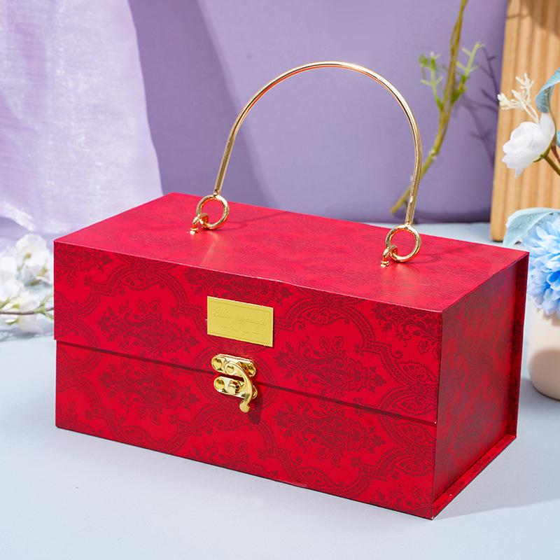 Xiaohongshu Роскошная подарочная коробка для конфет для подружек невесты - Элегантная металлическая коробка для свадебных сувениров