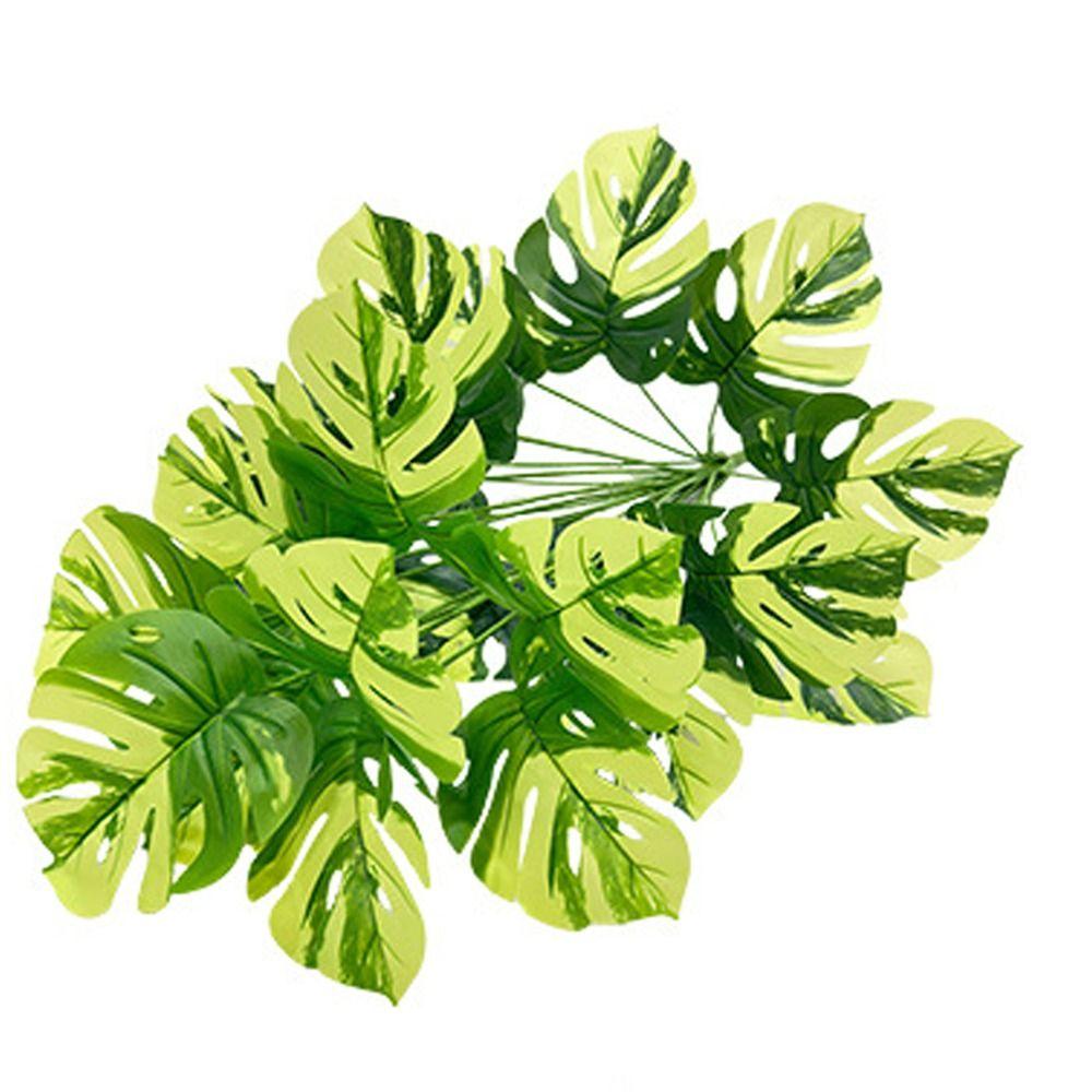 Тропические растения Зеленые пальмовые листья Большие искусственные растения Декор для свадебной вечеринки