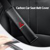 Защитная накладка на ремень безопасности автомобиля, углеволокно, ремень безопасности для Mitsubishi Outlander Lancer Eclipse Mirage Xpander Attrage