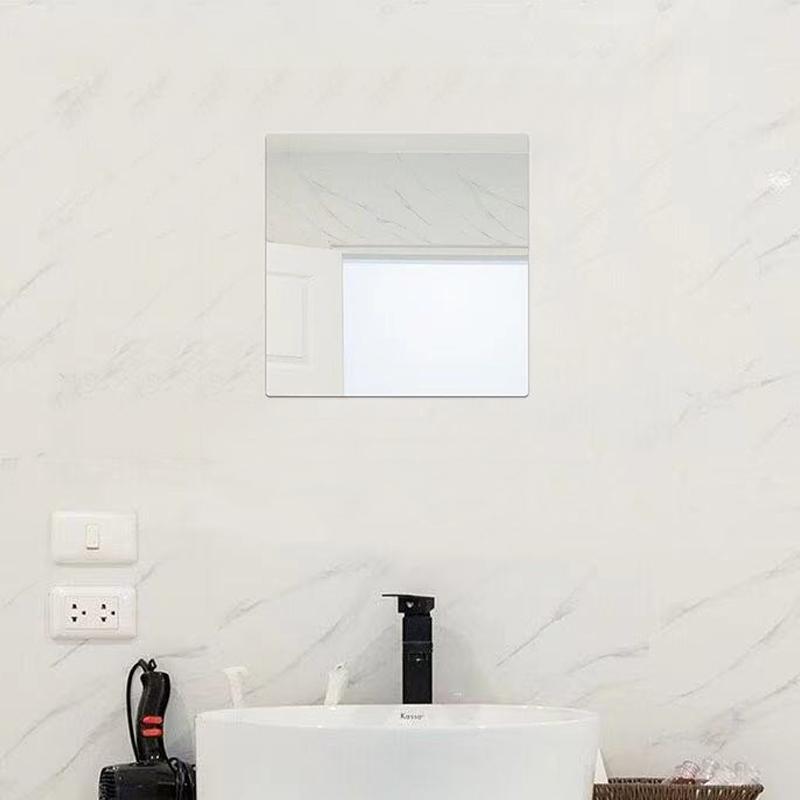 Акриловые наклейки на зеркало, самоклеящееся зеркало, украшение для ванной комнаты, зеркало для одежды в студенческой спальне, зеркало во весь рост, 1 шт.