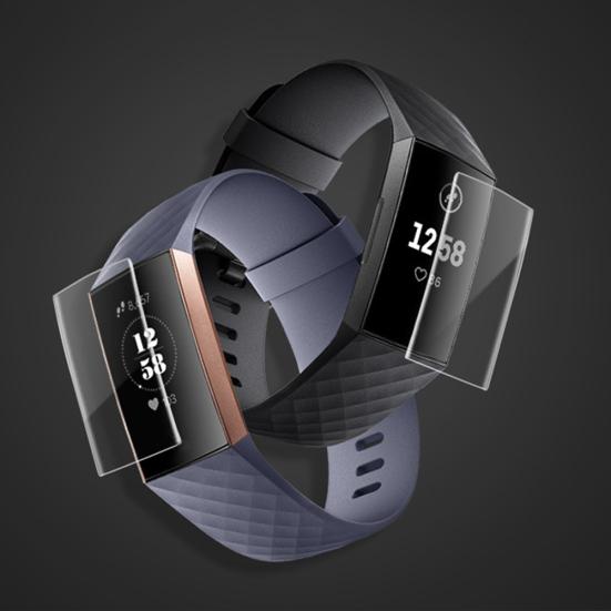 3 шт. Точная ТПУ Взрывозащищенная Защитная пленка на весь экран для Fitbit Charge 2/3