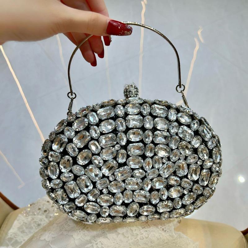 Clutch Bag Crossbody Banquet Bag Lady's Wallet Shiny Handbag Dinner Bag