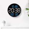 Светодиодные настенные часы Yousheng с большим дисплеем, легко читаемым дисплеем, функцией дистанционного управления, функцией измерения влажности и температуры, универсальные настенные часы