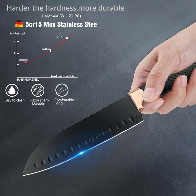 Кухонные ножи из нержавеющей стали 5CR15, нож шеф-повара в японском стиле, нож для мяса, кухонный нож, фруктовые кухонные ножи