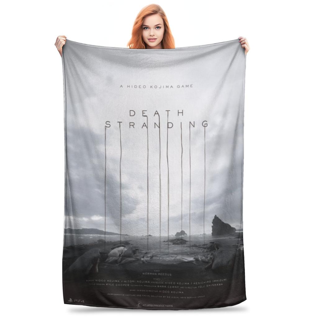 Bridge Baby on Board Wool Blanket Death Stranding Creative Throw Blanket for Bed Sofa Couch 125*100cm Rug Piece,