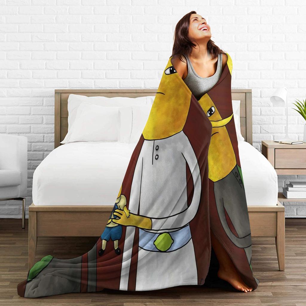 Lemongrab Unacceptable Flannel Blanket Spring Warm Soft Throw Blanket for Kids Adult Home Decor Graphic Bedspread Sofa Bed Cover