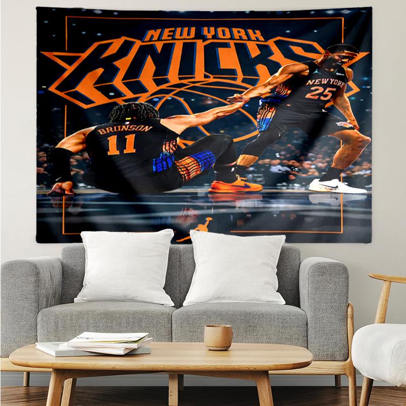 Knicks logo Tapestry for Bedroom Aesthetic Classroom Tapestries Wall Hanging for Living Room Dorm Office,Ideal Creative Gift