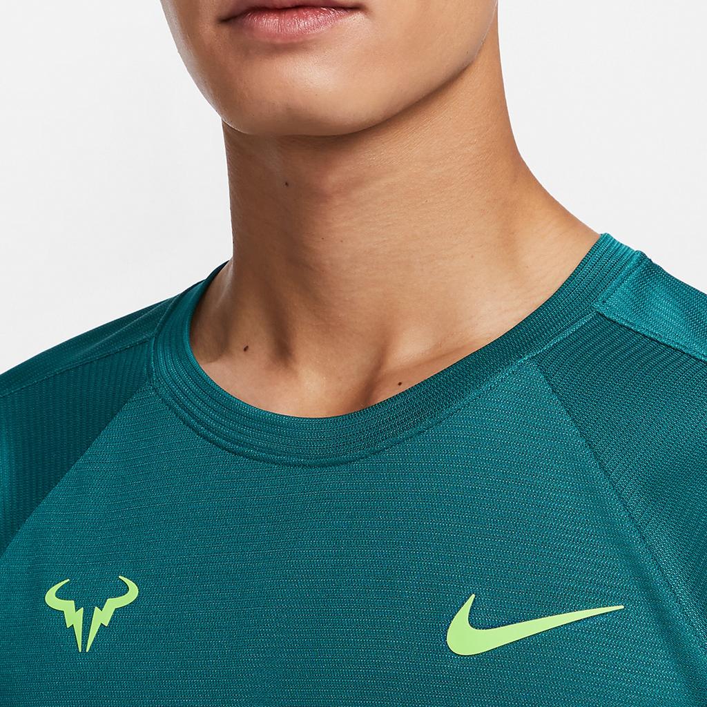 Nike ChallengerRAFA DRI FIT SS24 Tennis Top Men's Geode Water Duck Cyan DV2888-381