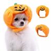 Orange Pet Pumpkin Hat Halloween Pet Pumpkin Cap Creativity Cat Pumpkin Headwear