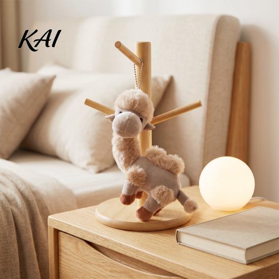 Portable Bag Pendant Plush Camel Charm, Stuffed with Bead Simulation Decoration Chain, Animal Plushie Backpack Handbags Purse Hanging Shaped Charm