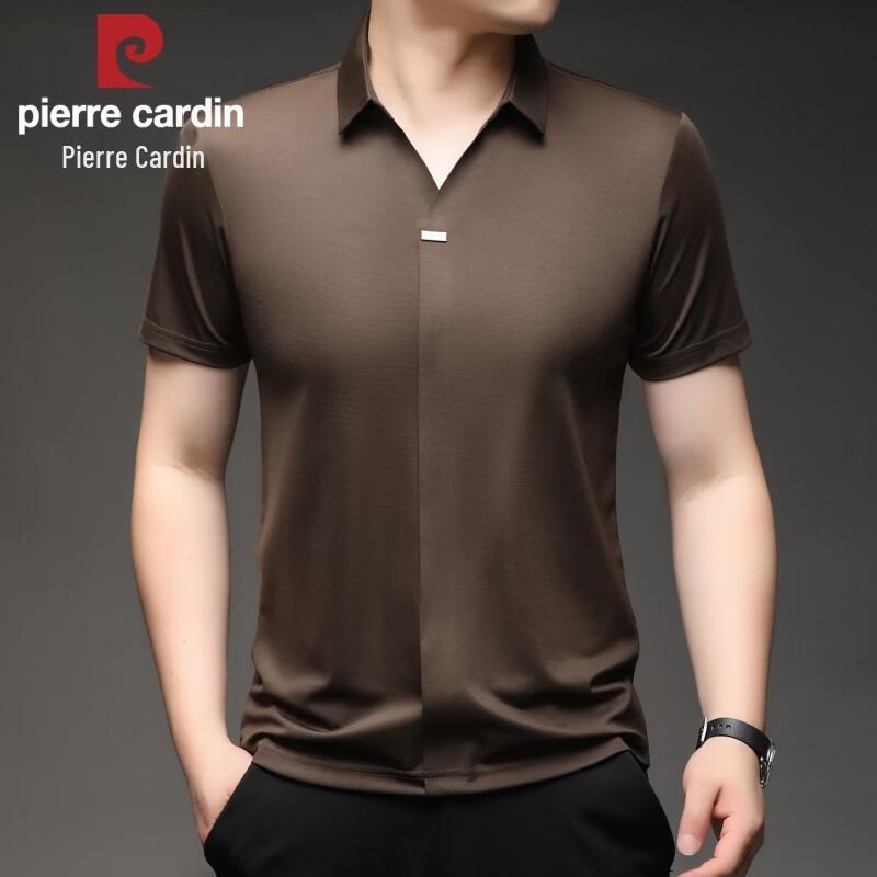 Pierre Cardin Мужская футболка-поло с коротким рукавом из ледяного шелка