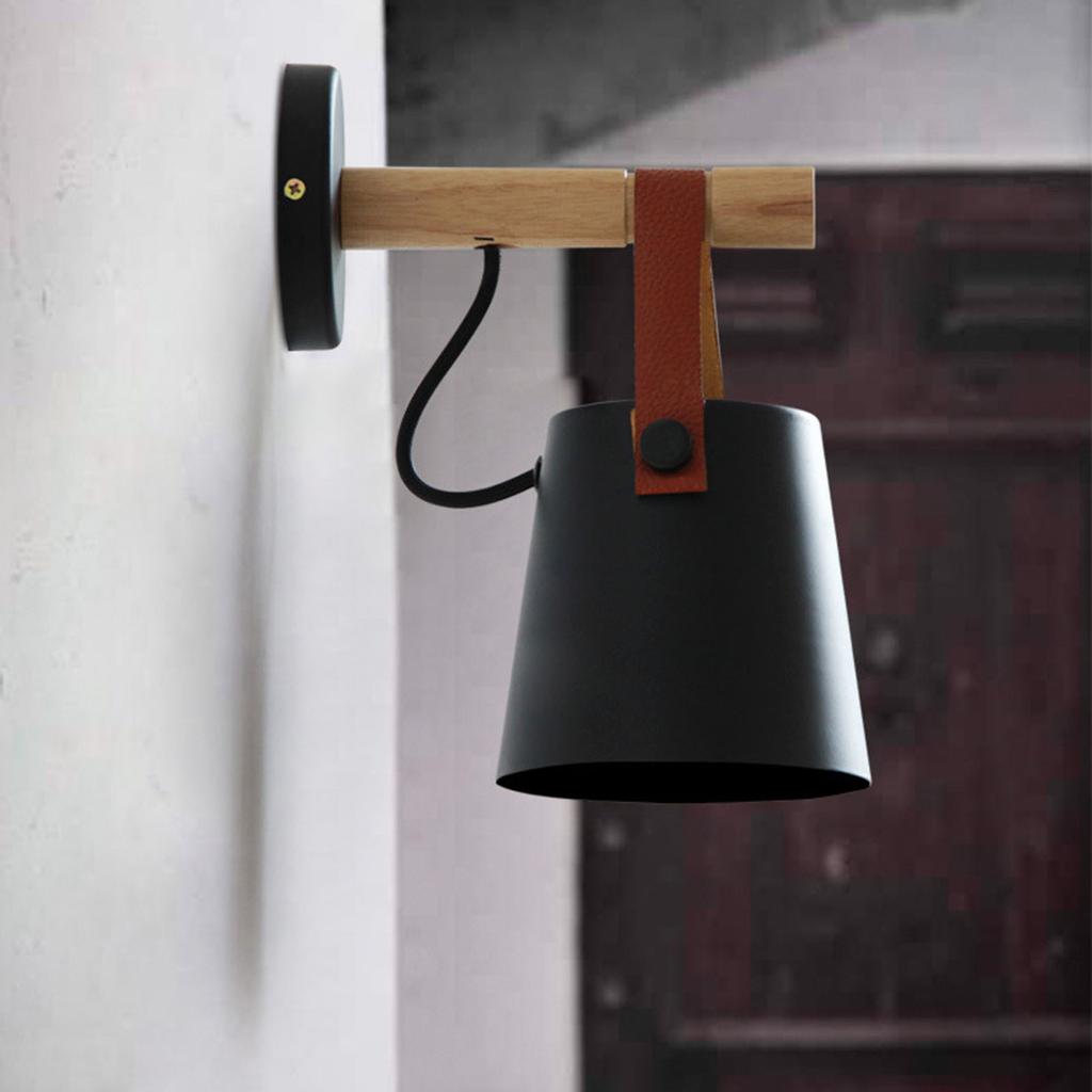 American Style Retro Rural  Minimalist Corridor Study Bedside Coffee Shop TV Wall Iron Belt Wall Lamp