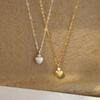 Элегантное женское ожерелье с подвеской в форме сердца: Стильная, универсальная цепочка на ключицы с простым, изысканным дизайном