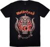 Футболка Motorhead 50 Years Warpig с красным градиентом