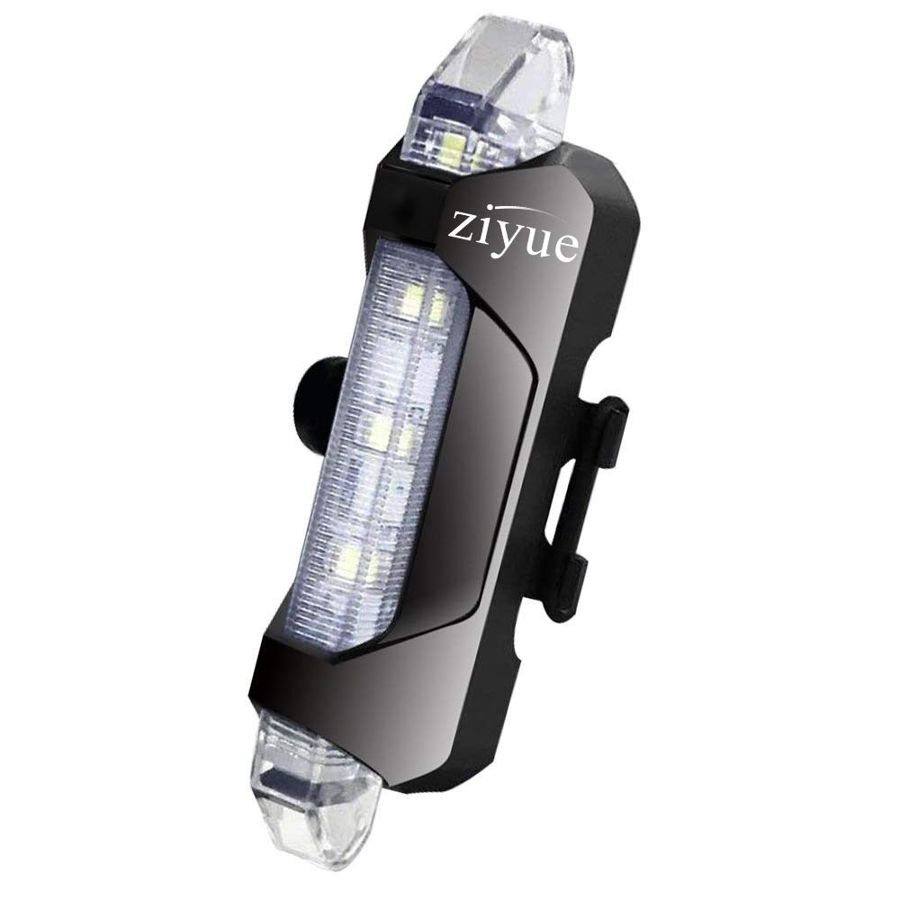 Ziyue Safety Light Велосипедный задний фонарь USB перезаряжаемый светодиод высокой яркости водонепроницаемый 4 режима освещения задний фонарь (белый)